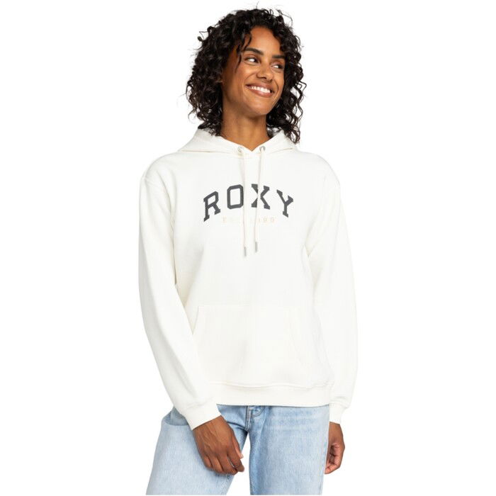 2024 Roxy Womens Surf Stoked Hoodie ERJFT04899 Egret Clothing Womens Wetsuit Outlet